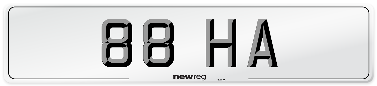 88 HA Number Plate from New Reg